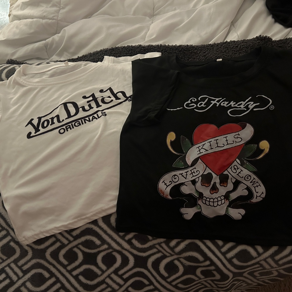 TWO Ed Hardy & Von Dutch Short Sleeves